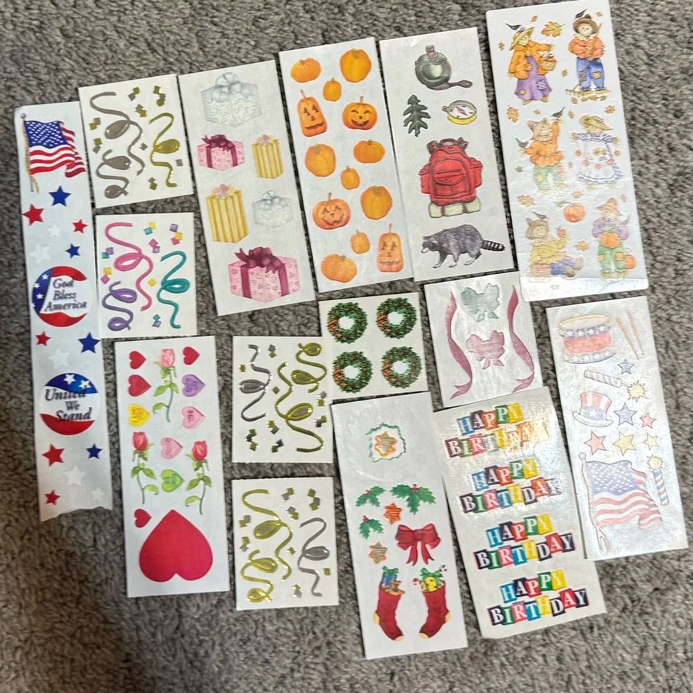$5 Assorted Holiday and Celebration Stickers. CREATIVE MEMORIES. $5 IF BUNDLED W